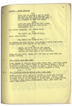 Moe Howard's 20pp. Script Dated January 1951 for The Stooges Film ''Pest Man Wins'' -- With Moe's Edit to 2 Extra Pages of Script Revisions, Also With 2pp. Call Sheets -- Very Good Plus Condition